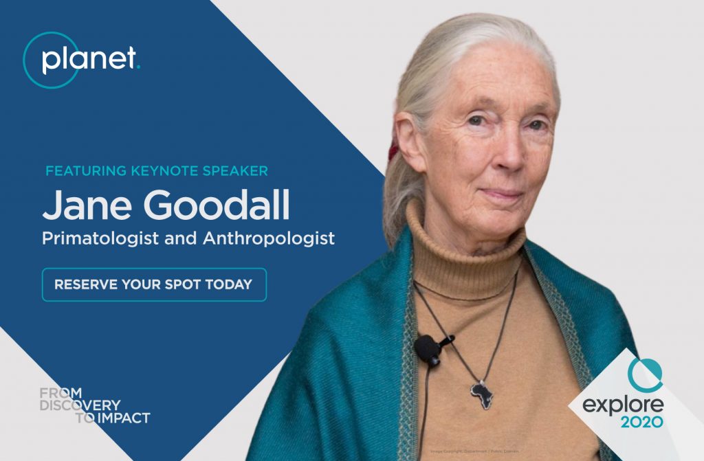 Startling Brands Digital Conference Branding Planet Explore Aerospace Jane Goodall